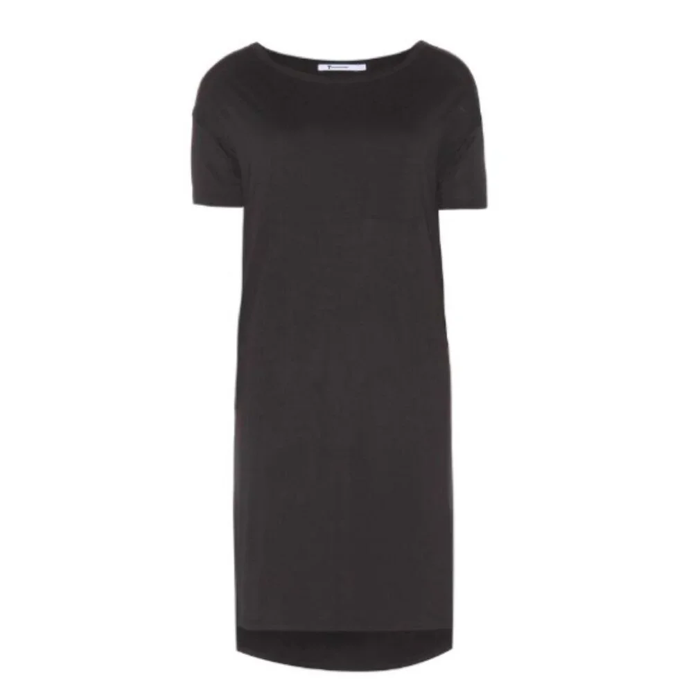 T Alexander Wang Boat Neck T-Shirt Dress in Black - sz Small